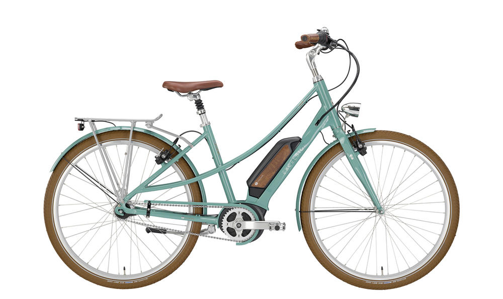 Excelsior Vintage E Nostalgierad Retrorad Excelsior Vintage e eBike im frühlingshaften Retrolook