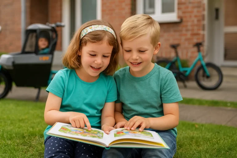 Finja und Jonas lesen ein iSY Buch