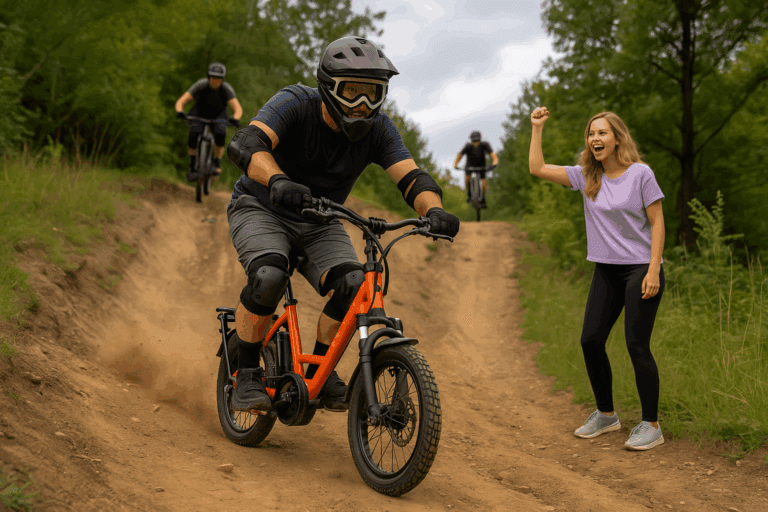 iSY Lebensgefühl mit Emily und Alex am Bergtrail
