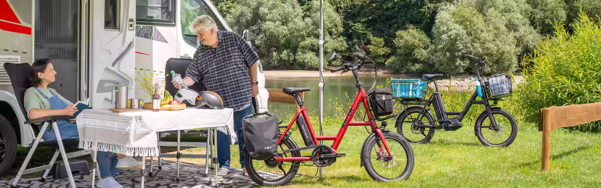 Wohnmobilreisen mit dem iSY Kompaktrad machen Spass